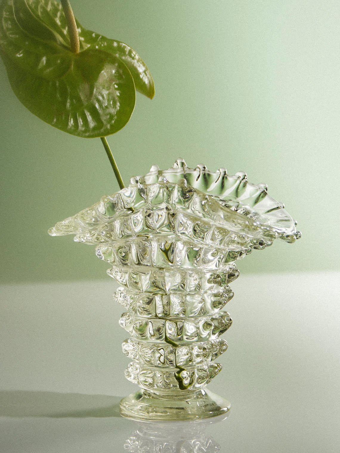 Antique and Vintage - 1970 Ercole Barovier Vase - Clear - ABASK