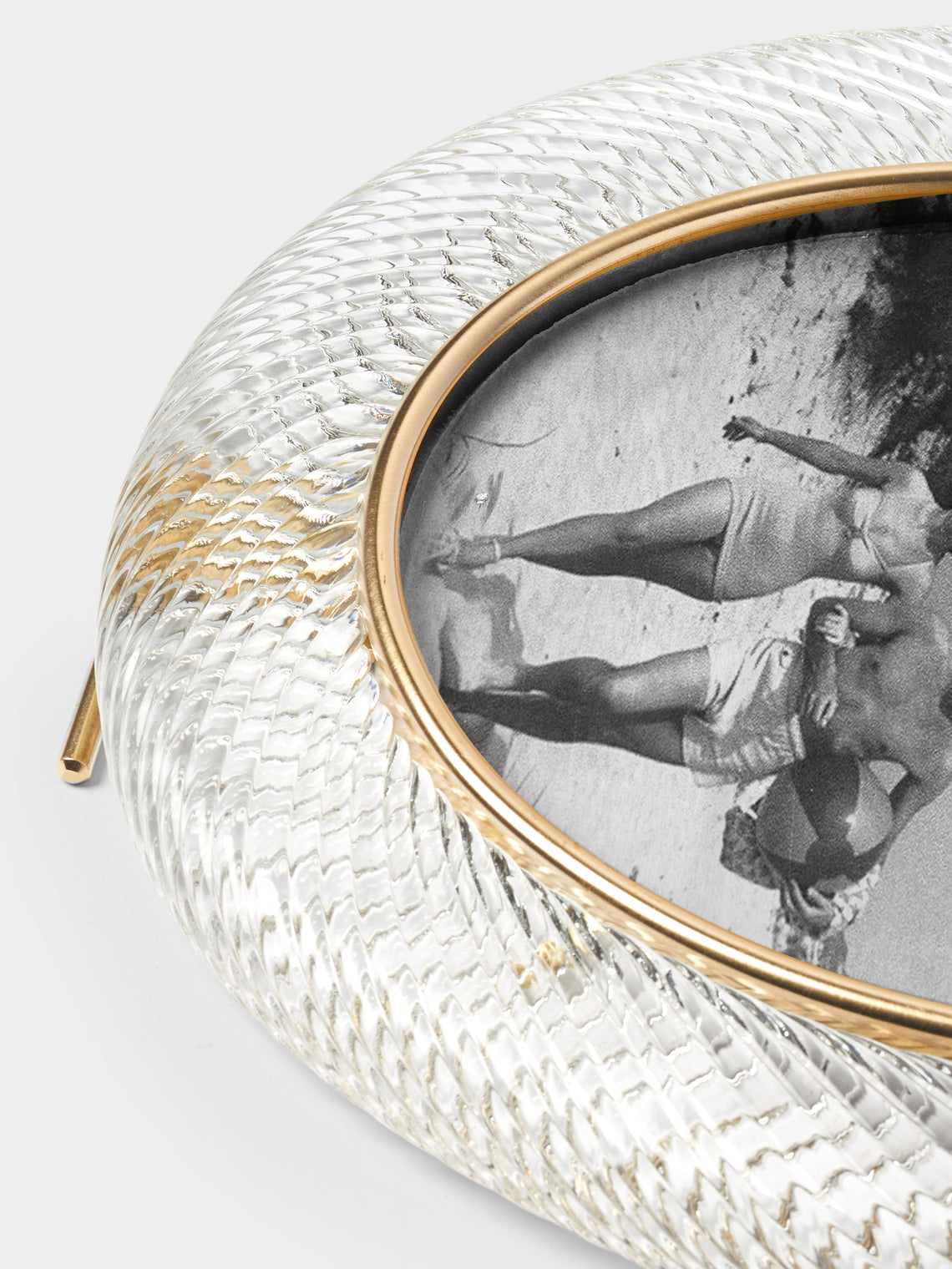 Antique and Vintage - 1960s Murano Glass Photo Frame - Clear - ABASK