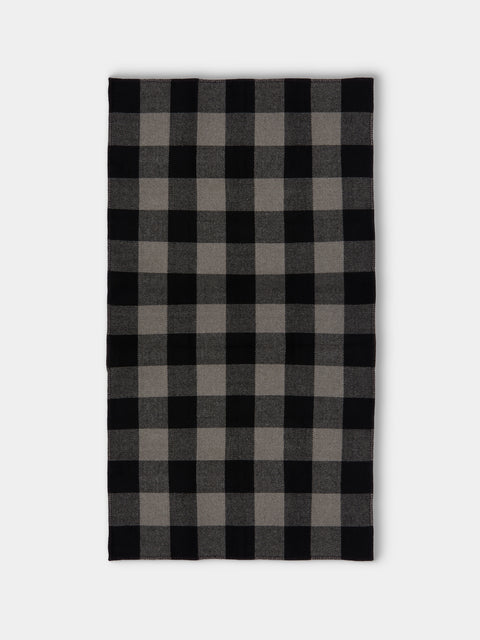 Denis Colomb - Kutang Plaid Yak Blanket (79in/2m) - Black - ABASK - 