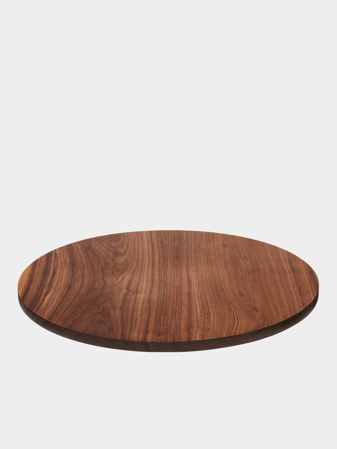 Woodworks by Ted Todd - Round Charcuterie Board in 1860s Black Walnut -  - ABASK