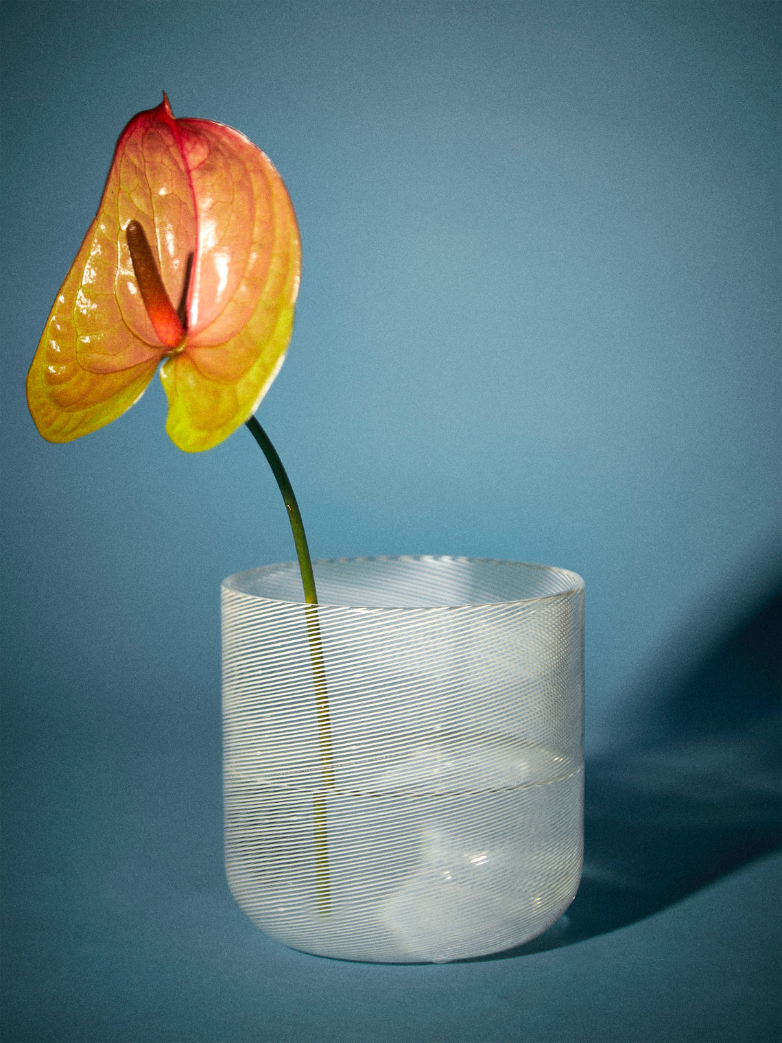 Antique and Vintage - 1970s Fulvio Bianconi for Venini Filigree Murano Glass Vase (4.5in/11cm) - Clear - ABASK