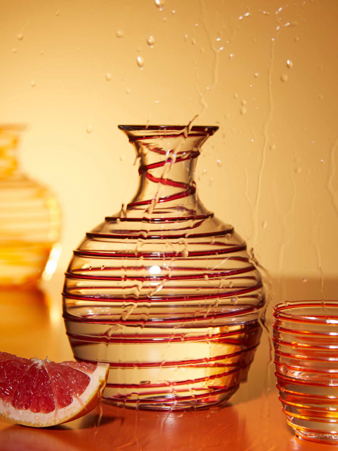 Yali Glass - A Filo Hand-Blown Murano Glass Carafe -  - ABASK