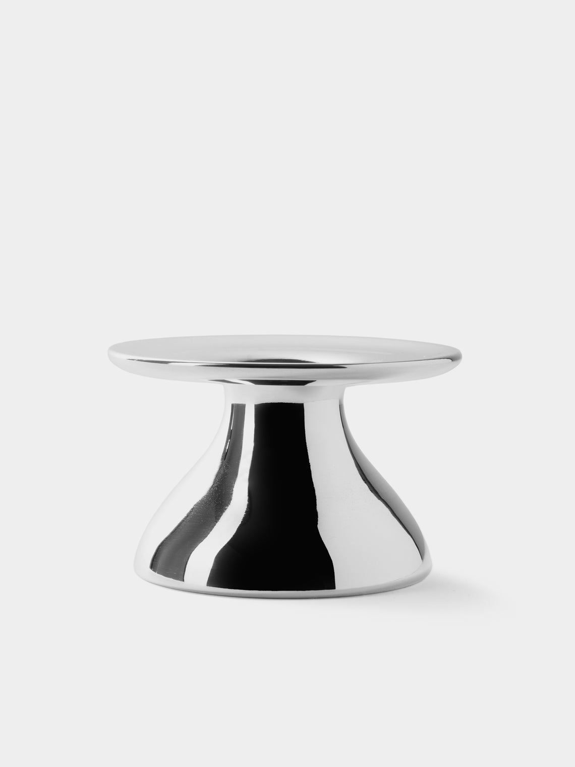 San Lorenzo - 1993 Afra and Tobia Scarpa Pure Silver Vase (4in/10cm) - Silver - ABASK