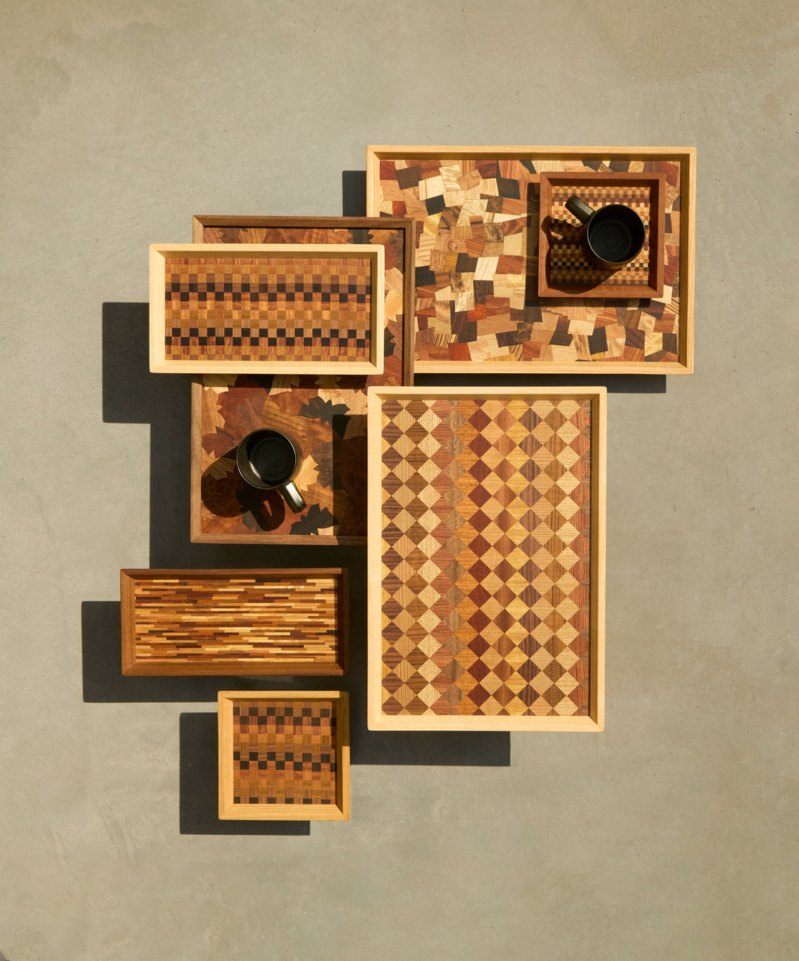 Mori Kougei - Poke Wood Rectangular Tray -  - ABASK