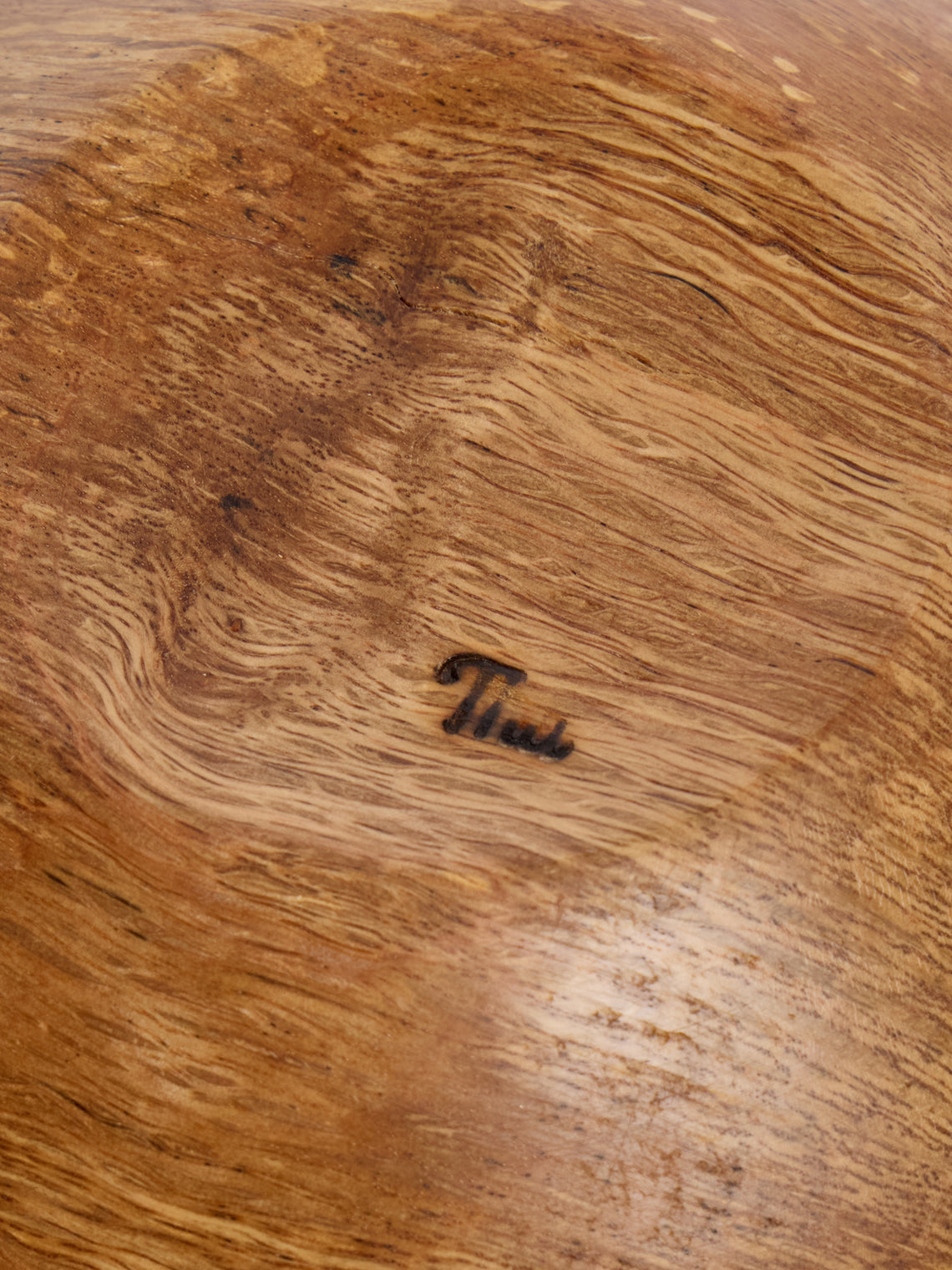 Thursday Furniture - Hand-Turned Oak Bowl - Brown - ABASK