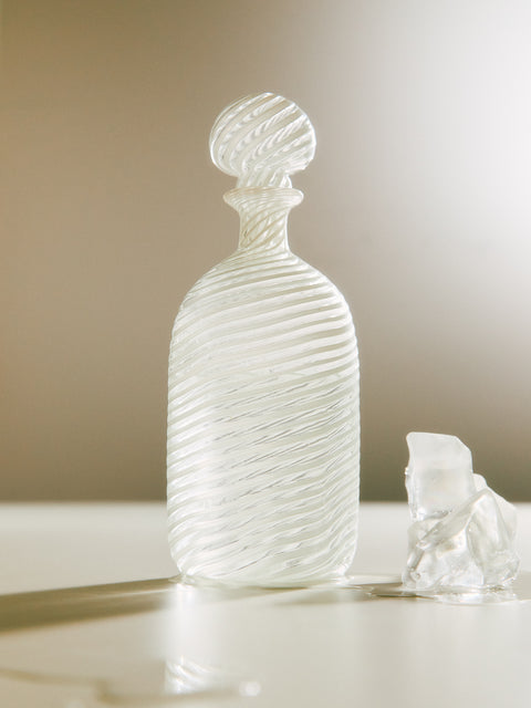Antique and Vintage - 1950s Filigrana Murano Glass Decanter -  - ABASK