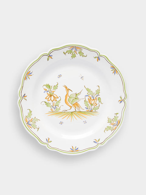 Bourg Joly Malicorne - Moustiers Hand-Painted Ceramic Dinner Plates (Set of 4) -  - ABASK - 