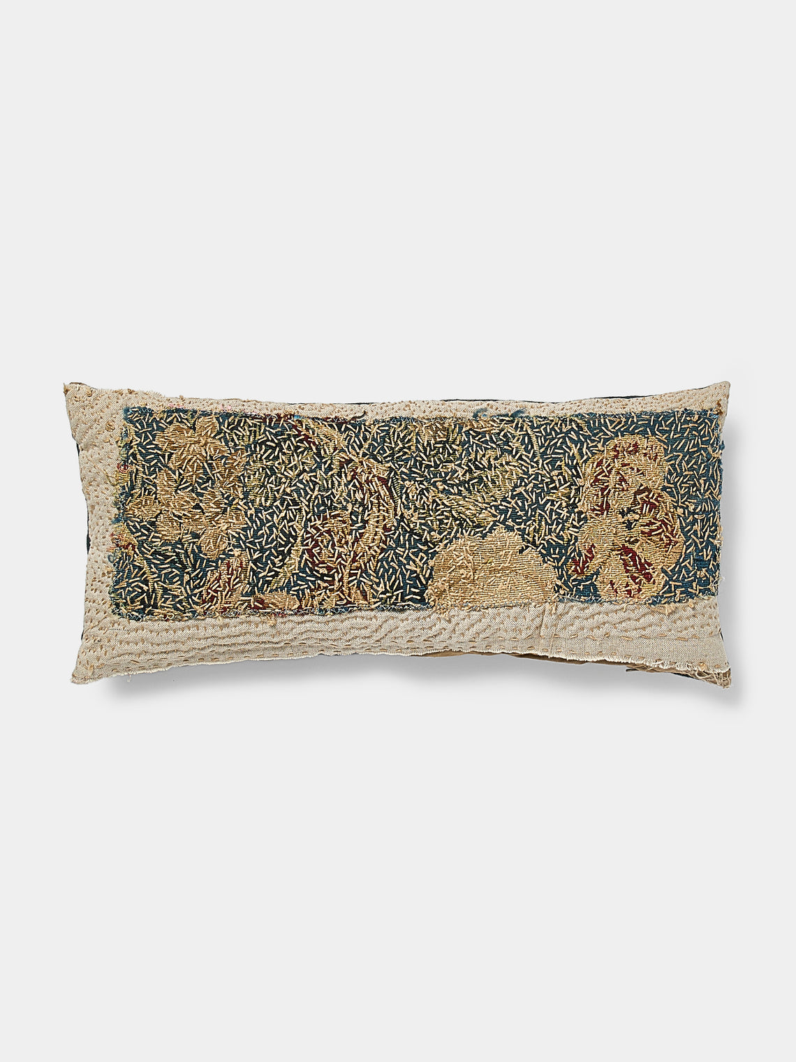 By Walid - 18th-Century Hand-Stitched Needlepoint Wool and Linen Cushion - Multiple - ABASK - 