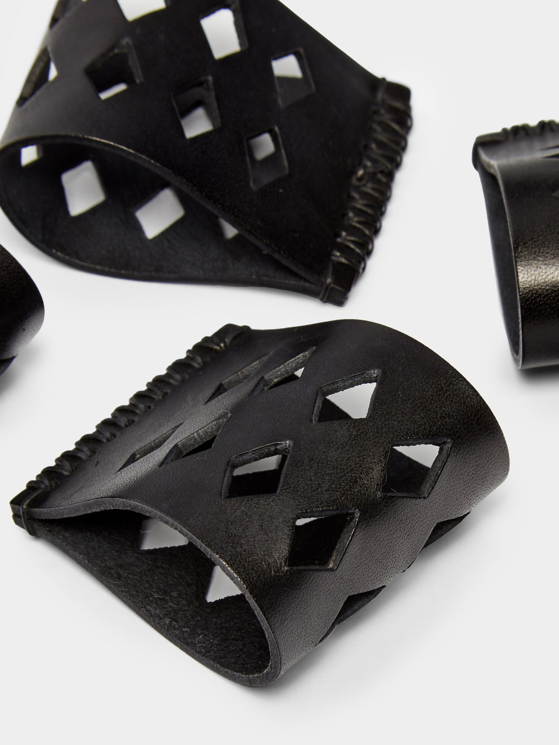 Peter Speliopoulos Projects - Hand-Stained Leather Napkin Rings (Set of 4) -  - ABASK