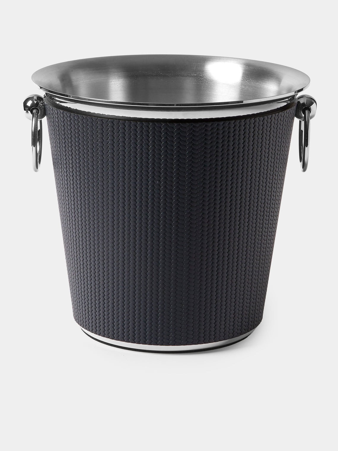 Pinetti - Leather Champagne Bucket - Navy - ABASK - 