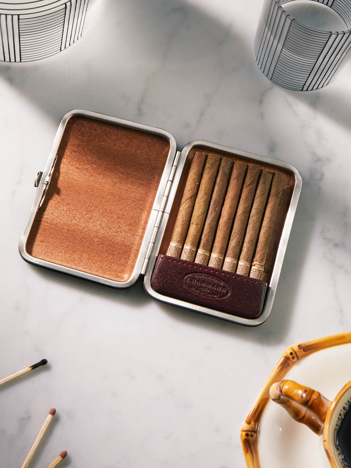 F. Hammann - Leather Cigarette Case -  - ABASK