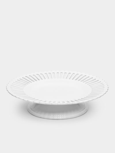 Bourg Joly Malicorne - Bourg-Joly Openwork Ceramic Cake Stand -  - ABASK - 