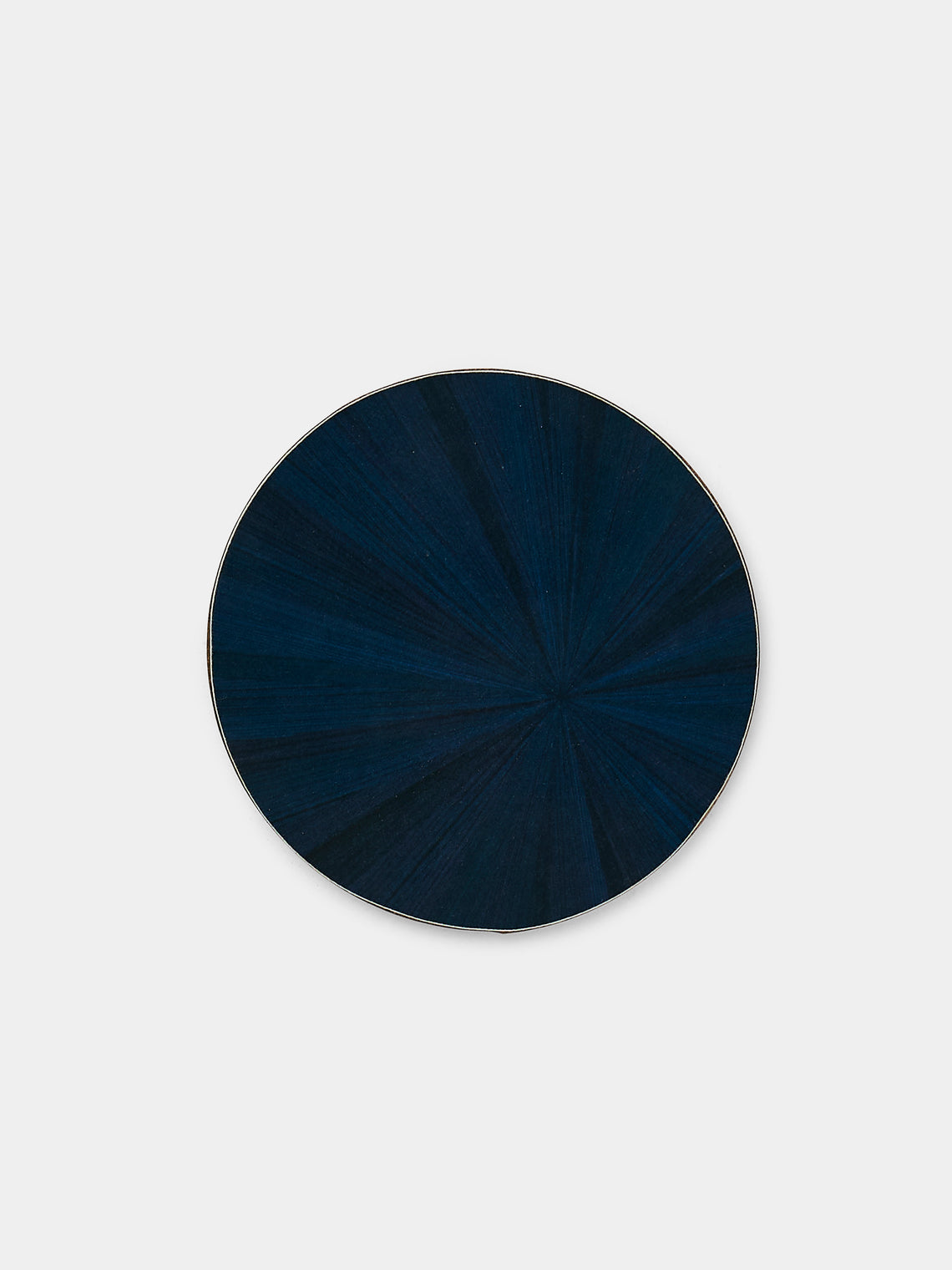 HestiaLiving - Soleil Wood Coasters (Set of 4) - Navy - ABASK