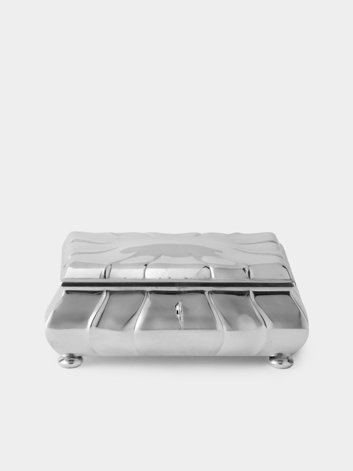 Antique and Vintage - 20th-Century Silver-Plated Trinket Box - Silver - ABASK - 