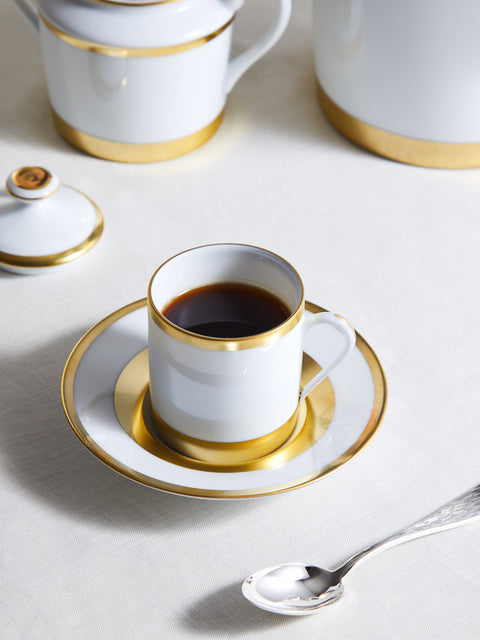 Robert Haviland & C. Parlon - William Porcelain Coffee Cup and Saucer -  - ABASK