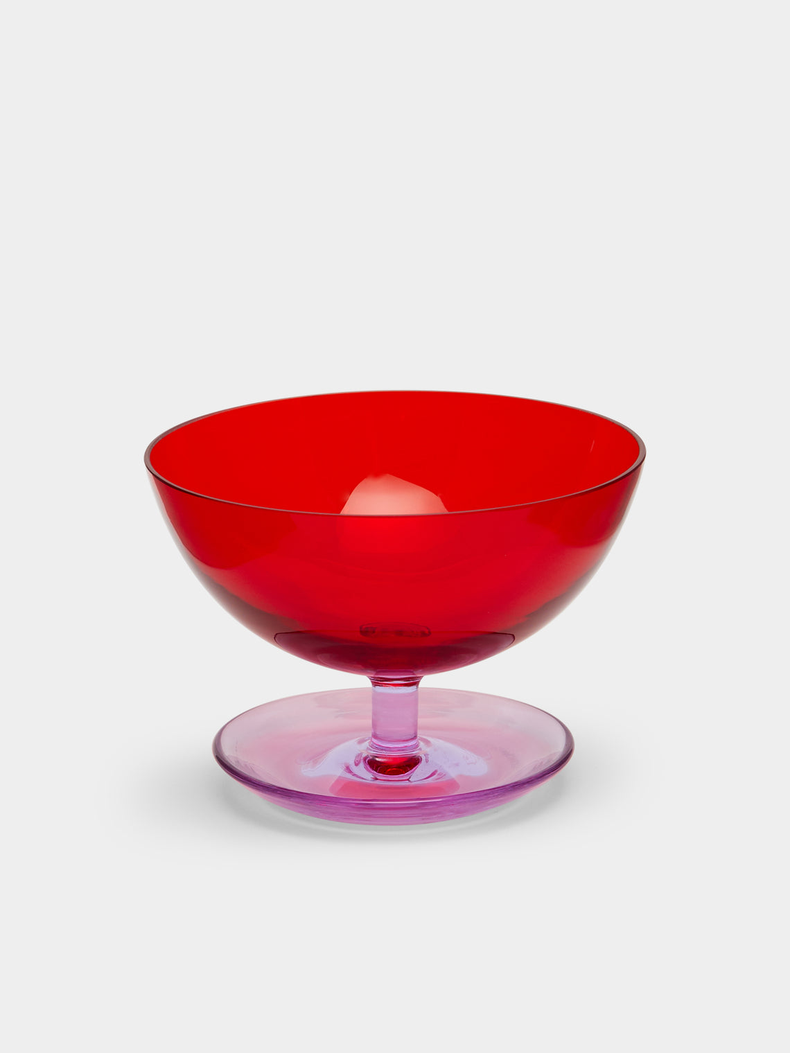 NasonMoretti - Archive Revival 1964 Hand-Blown Murano Glass Pompelmo Coupe Bowls (Set of 2) - Red - ABASK - 