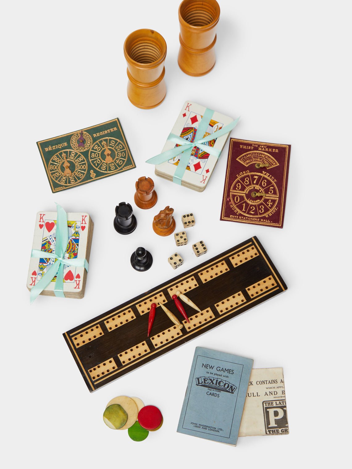 Antique and Vintage - 1880s Backgammon & Chess Compendium -  - ABASK