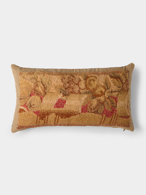 By Walid - 18th-Century French Aubusson Tapestry Wool and Linen Cushion (25.5in/65cm) - Multiple - ABASK - 
