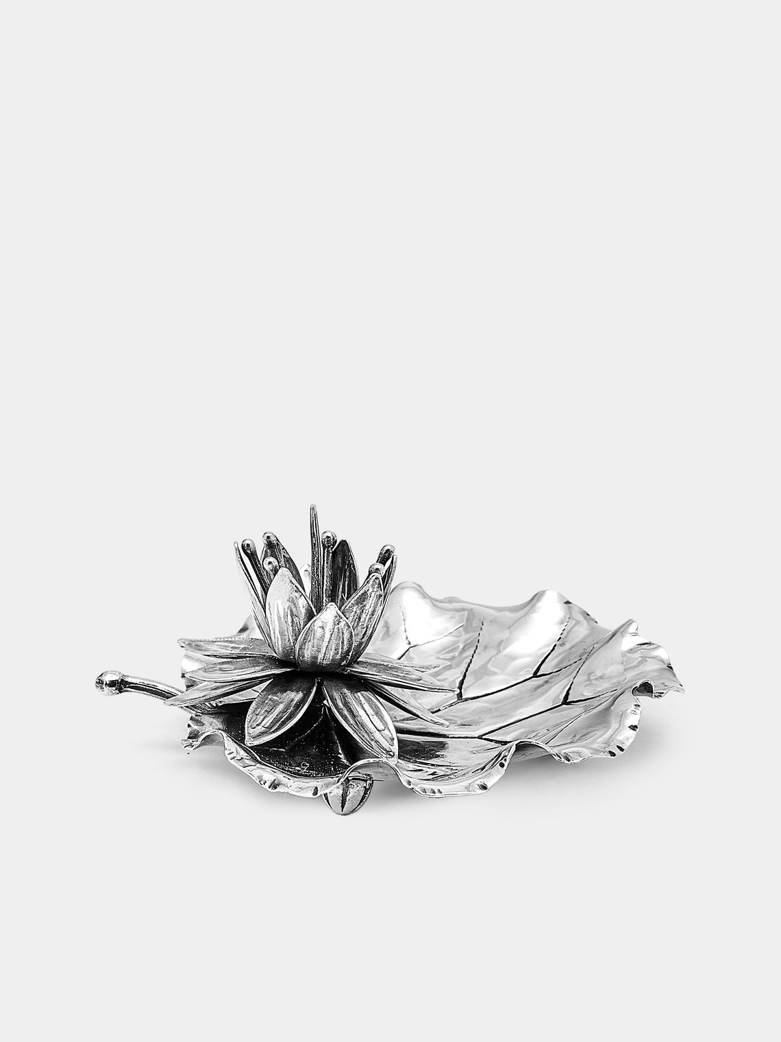 Antique and Vintage - 1970s Buccellati Solid Silver Lotus Flower - Silver - ABASK - 