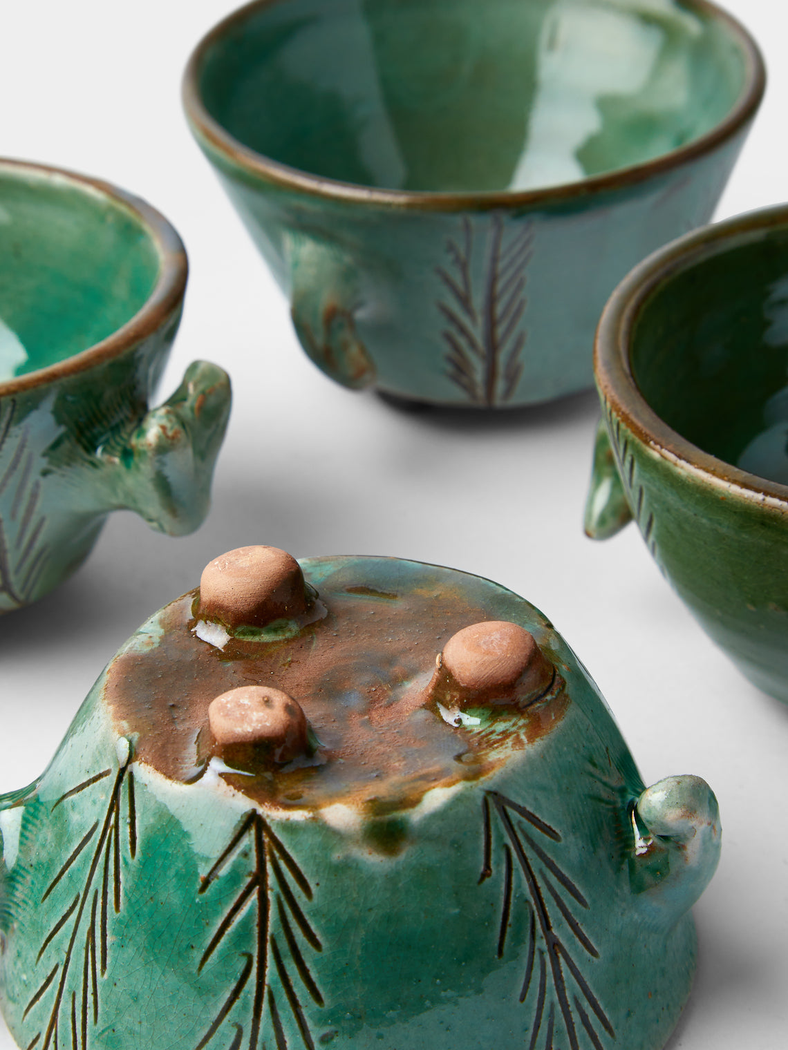Anut Cairo - Fields Hand-Painted Ceramic Bowls (Set of 4) -  - ABASK