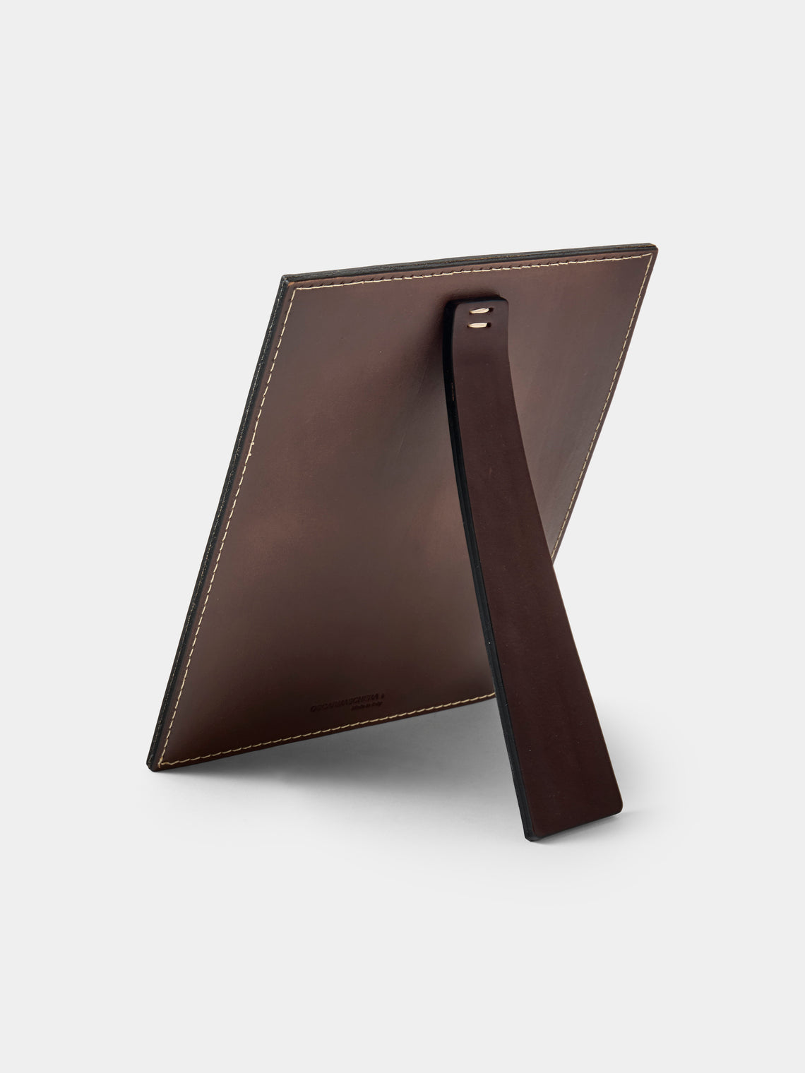 Oscar Maschera - Punti Leather Photo Frame (5x7") - Dark Brown - ABASK