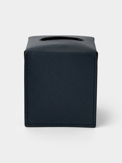 Giobagnara - Ready Leather Tissue Box - Navy - ABASK - 
