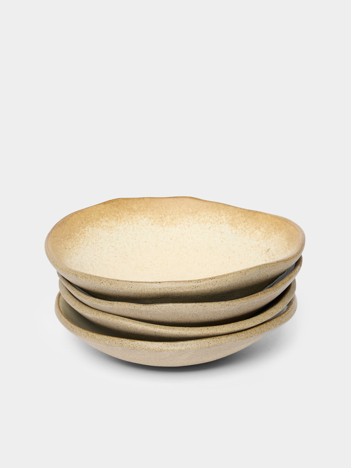 Hana Karim Studio - Hand-Built Stoneware Tapas Bowls (Set of 4) - Cream - ABASK