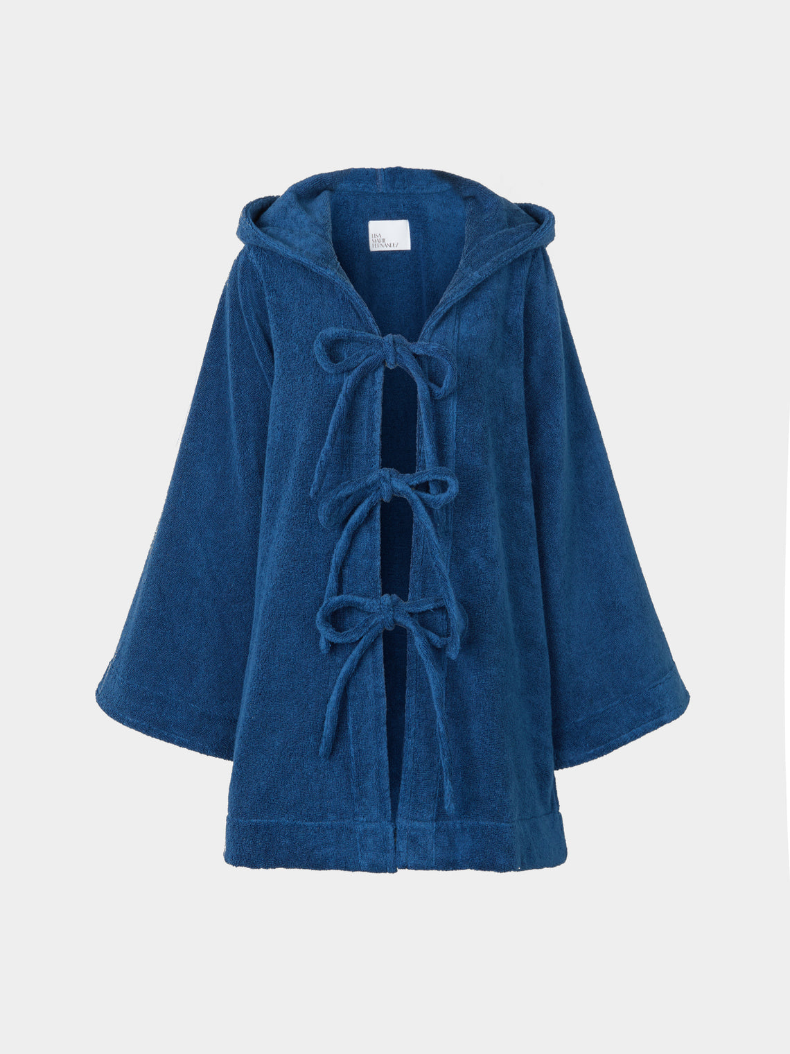 Lisa Marie Fernandez - Terry Cotton Mini Cape | Size: XS/S - Navy - ABASK - 