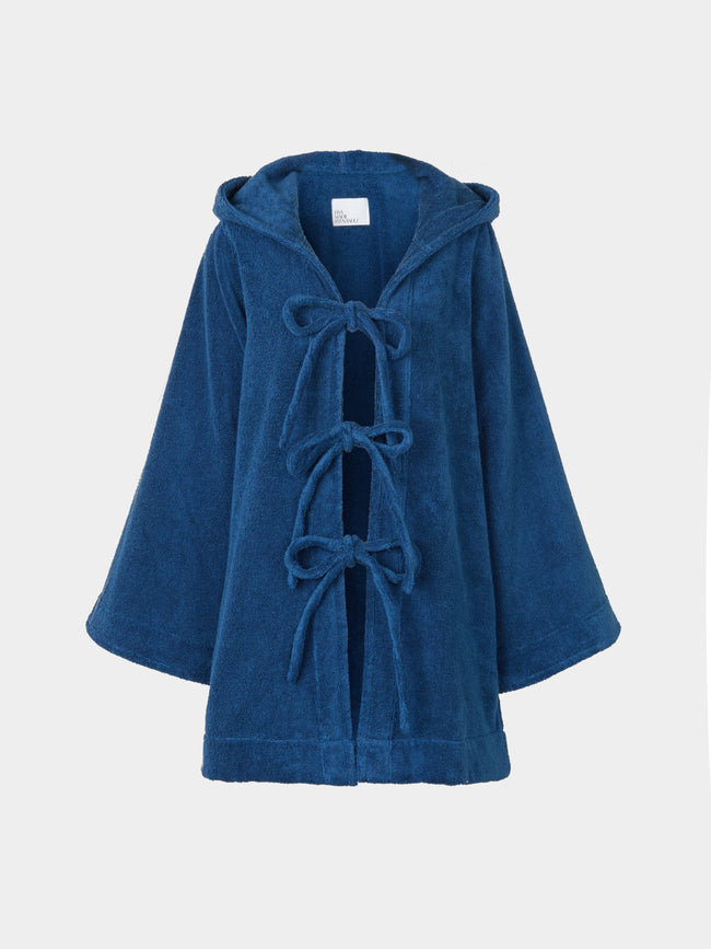 Lisa Marie Fernandez - Terry Cotton Mini Cape | Size: XS/S - Navy - ABASK - 