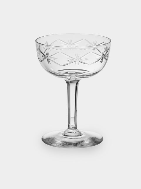 Antique and Vintage - 1940s Crystal Champagne Coupes (Set of 16) - Clear - ABASK - 
