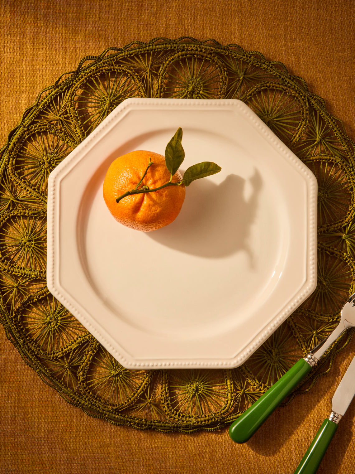 Maison Pichon Uzès - Louis XVI Hand-Glazed Ceramic Dinner Plates – 10in/26cm (Set of 4) - White - ABASK
