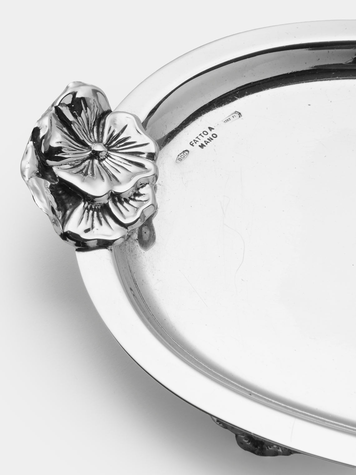 Antique and Vintage - 1970s Oval Tray - Silver - ABASK