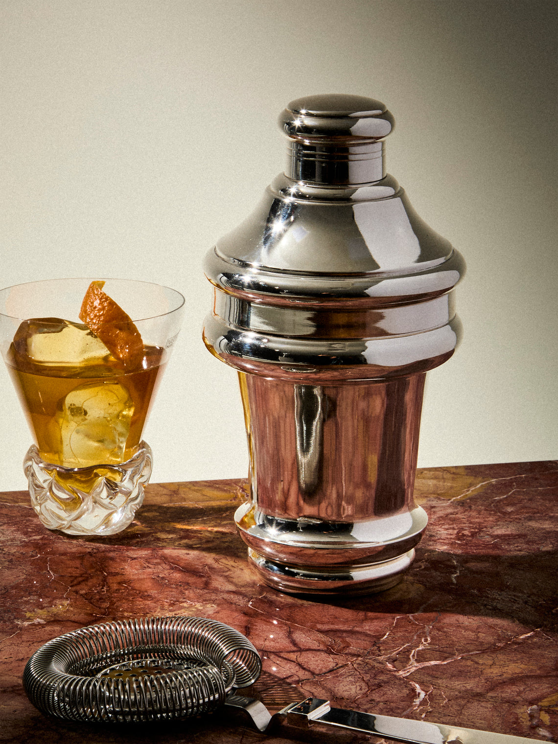 Antique and Vintage - Mid-Century Silver-Plated Cocktail Shaker - Silver - ABASK