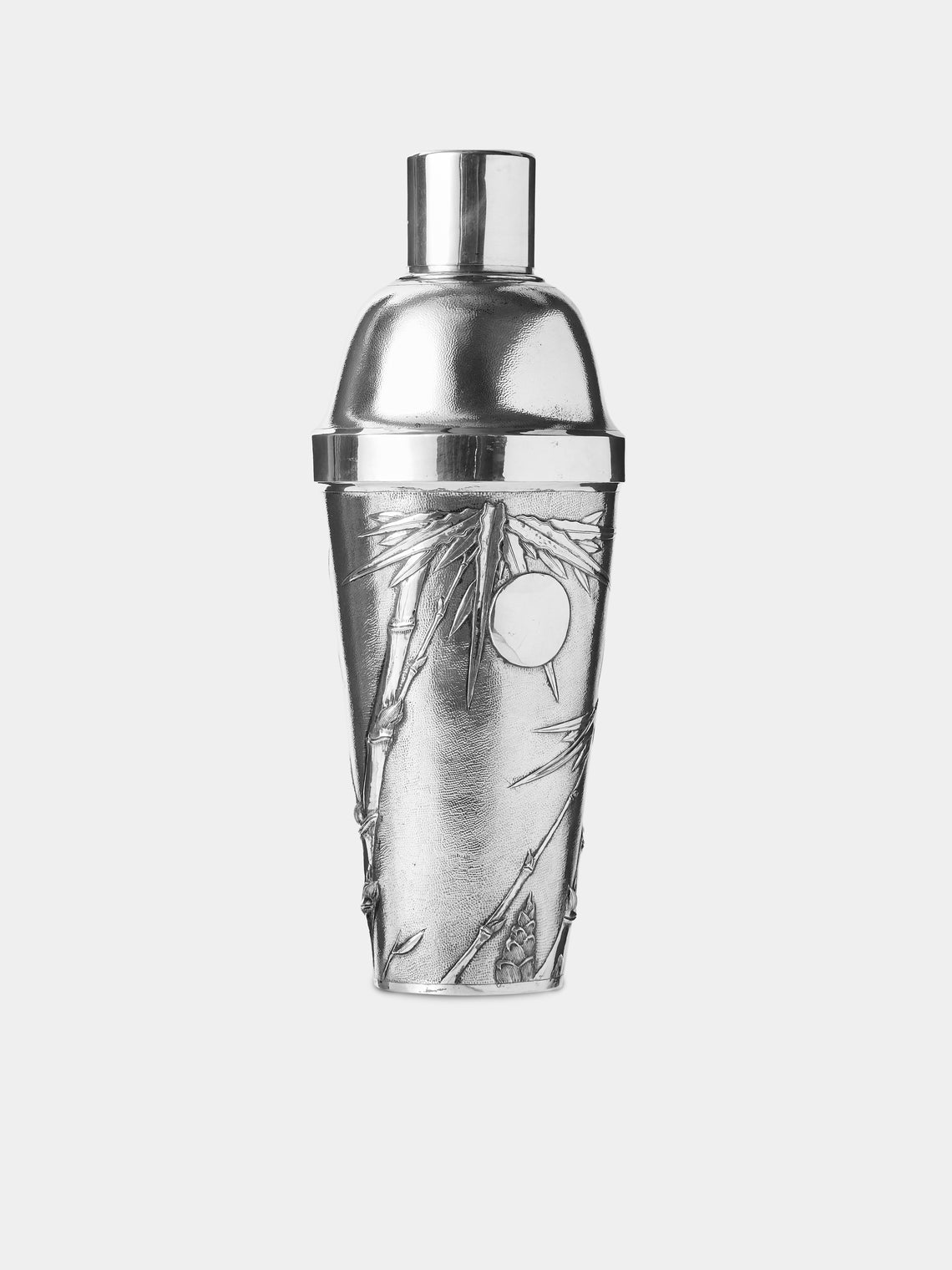 Antique and Vintage - 1930s Zeewo Solid Silver Bamboo Cocktail Shaker - Silver - ABASK - 
