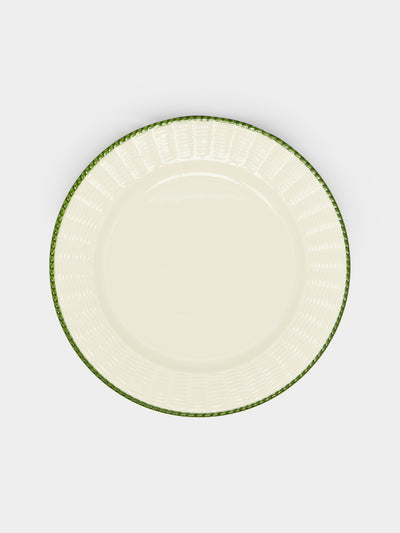 Este Ceramiche - Wicker Hand-Painted Ceramic Dinner Plates (Set of 4) -  - ABASK - 