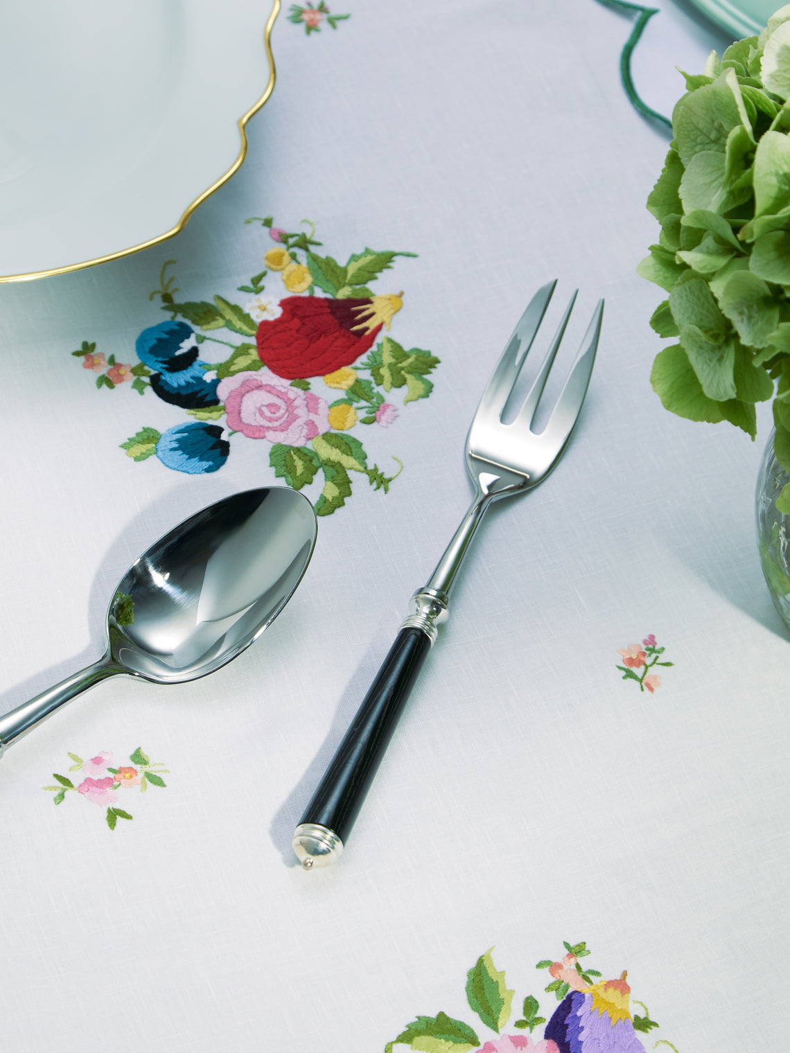 Alain Saint-Joanis - Marbella Ebony Serving Fork -  - ABASK