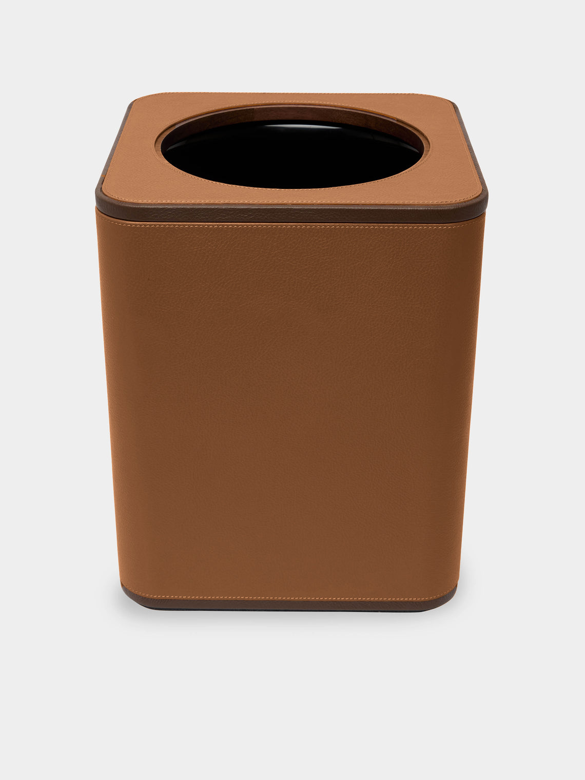 Giobagnara x Poltrona Frau - Leather Wastepaper Bin - Orange - ABASK - 