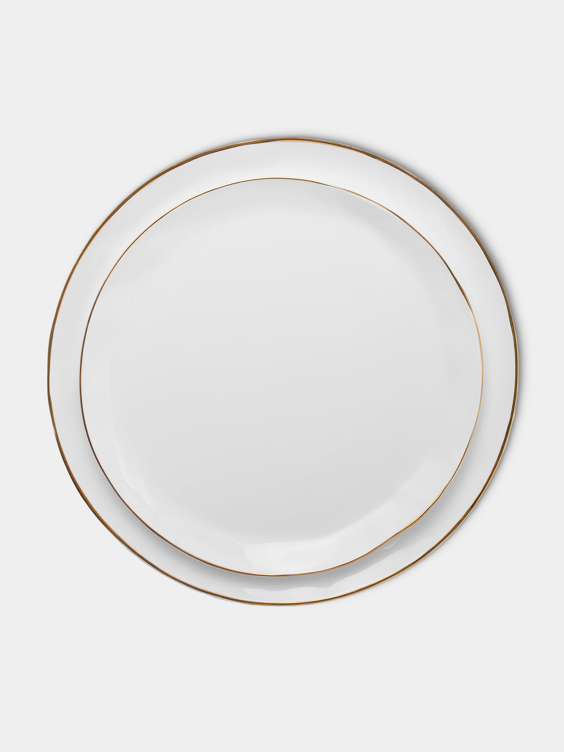 Feldspar - Hand-Painted 24ct Gold and Bone China Collecton - White - ABASK - 
