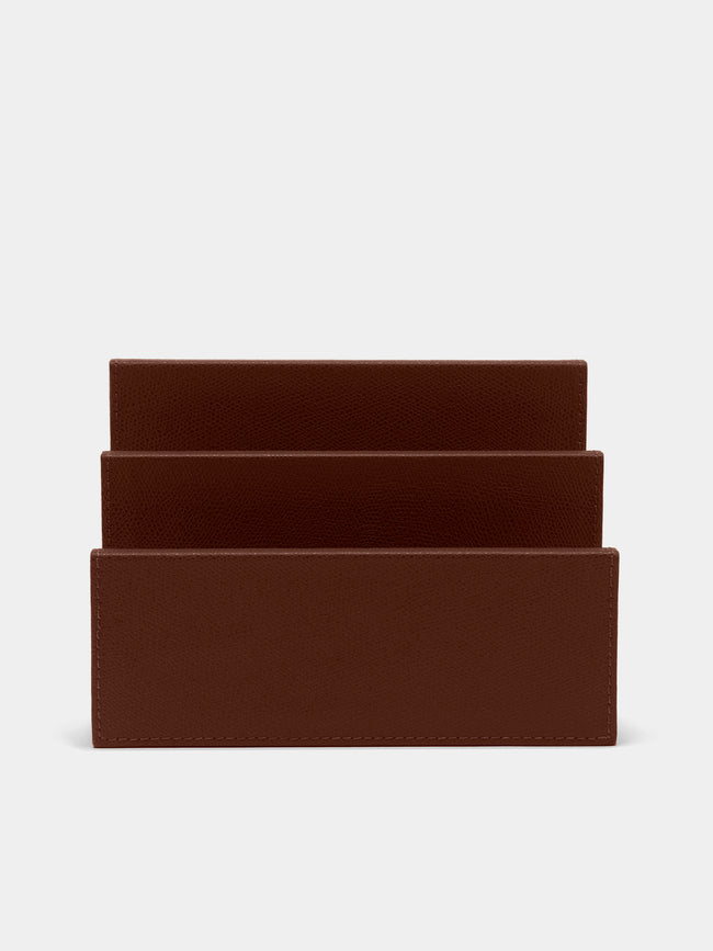 Giobagnara - Arthur Leather Letter Holder - Brown - ABASK - 