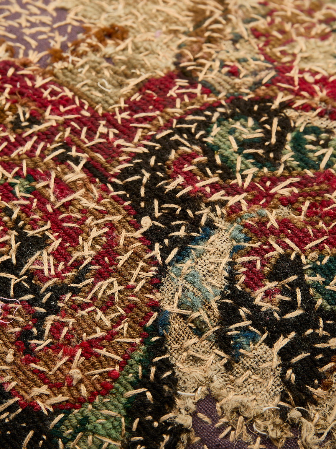 By Walid - 17th-Century Verdure Tapestry Hand-Stitched Wool and Linen Cushion - Multiple - ABASK