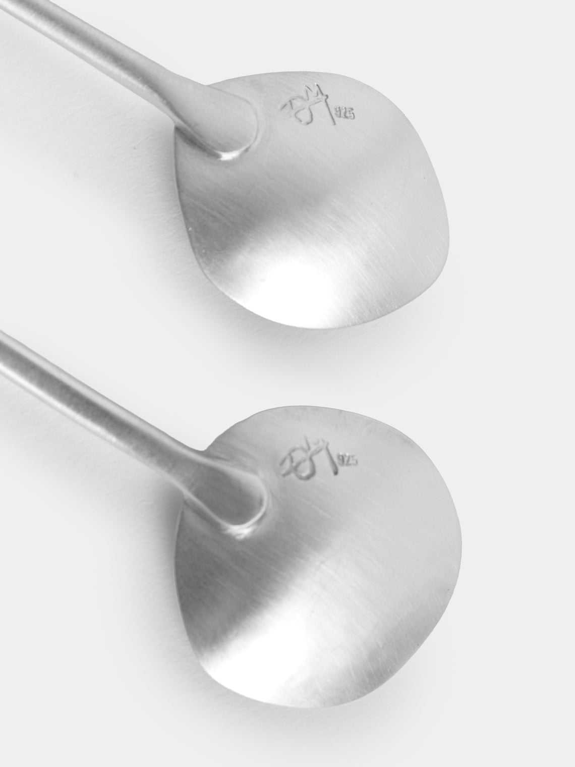 Thalia Maria Silver - Sterling Silver and Pebble Espresso Spoons (Set of 6) - Silver - ABASK