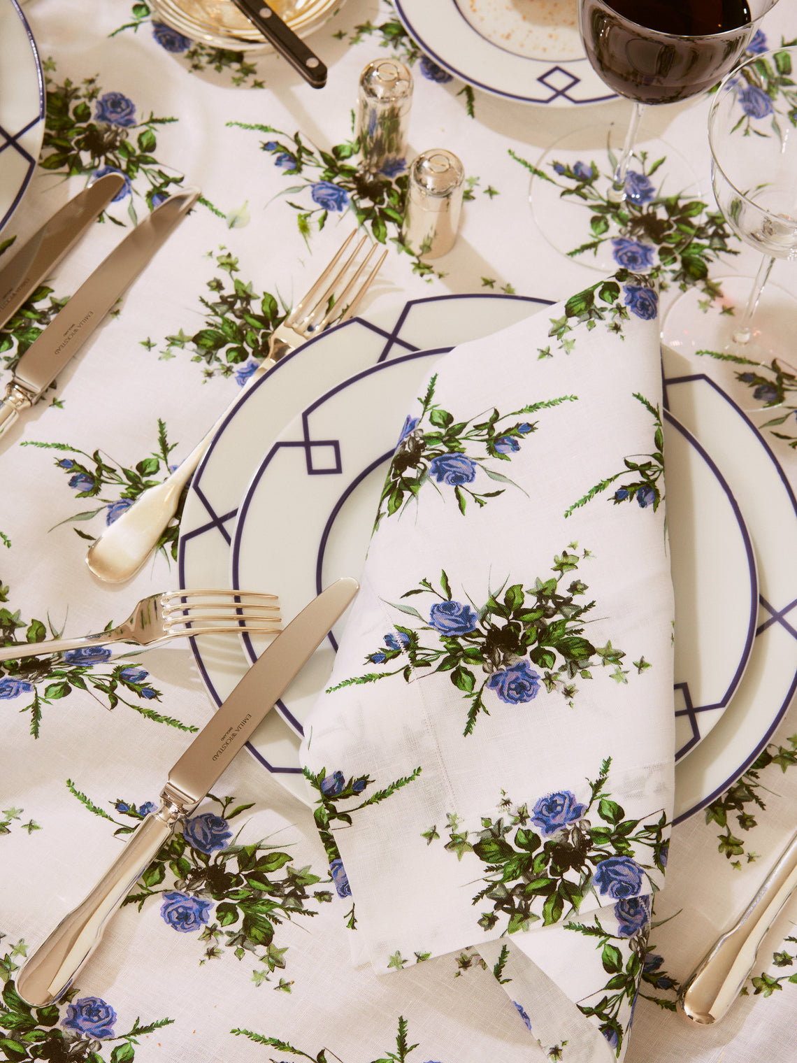 Emilia Wickstead - Linen Floral Napkins (Set of 4) -  - ABASK