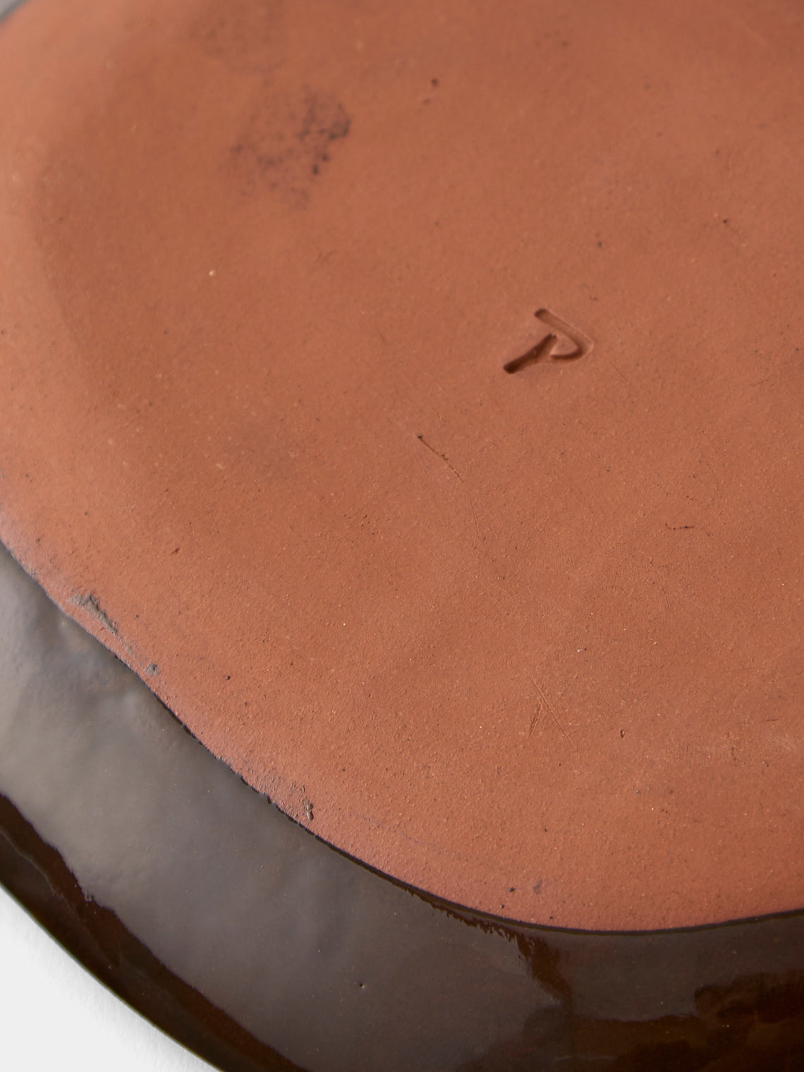 Aono Pottery - Slipware Oval Dish - Brown - ABASK