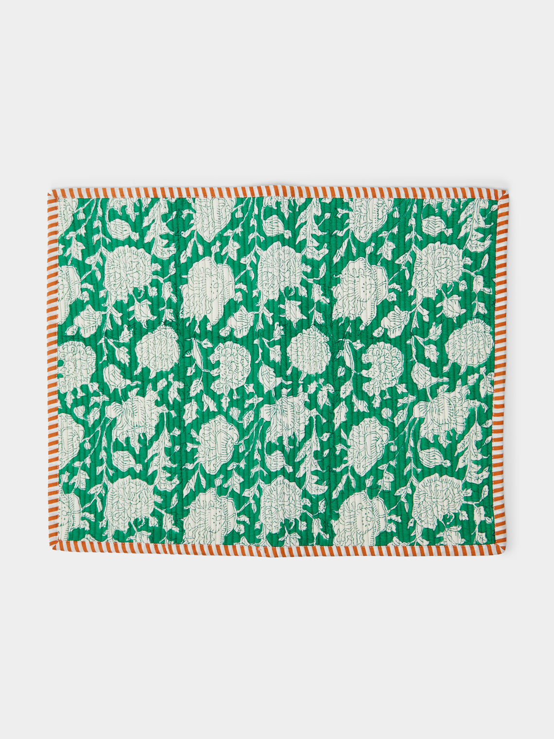 The Table Love - The Breakfast Hand-Printed Cotton Reversible Placemats (Set of 4) -  - ABASK - 