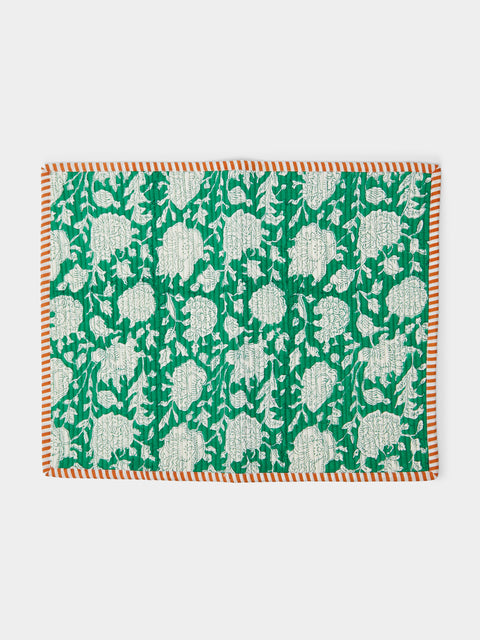 The Table Love - The Breakfast Hand-Printed Cotton Reversible Placemats (Set of 4) -  - ABASK - 