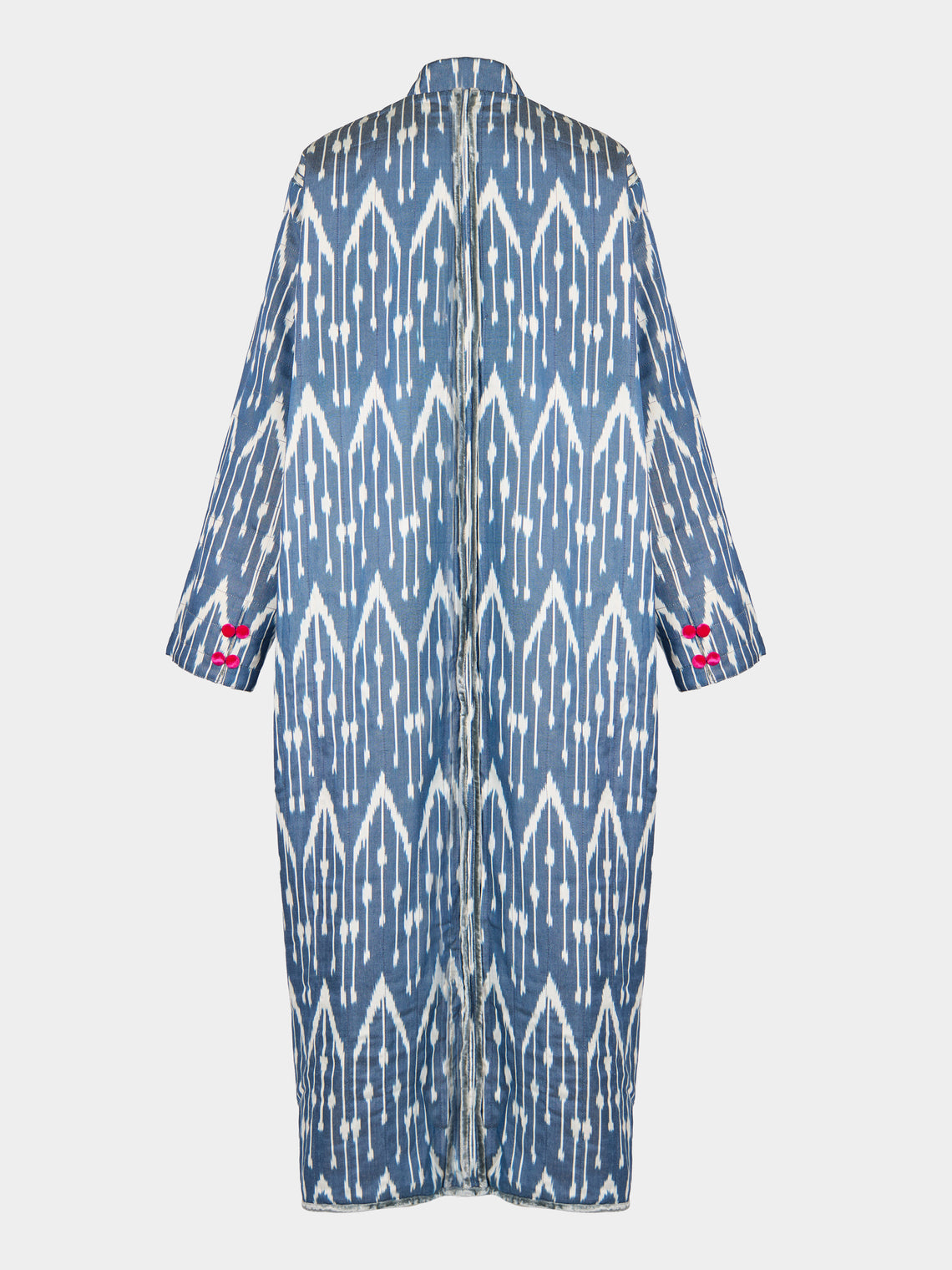 Nazzy Beglari - Hand-Loomed Ikat Velvet Reversible Robe | One Size - Multiple - ABASK