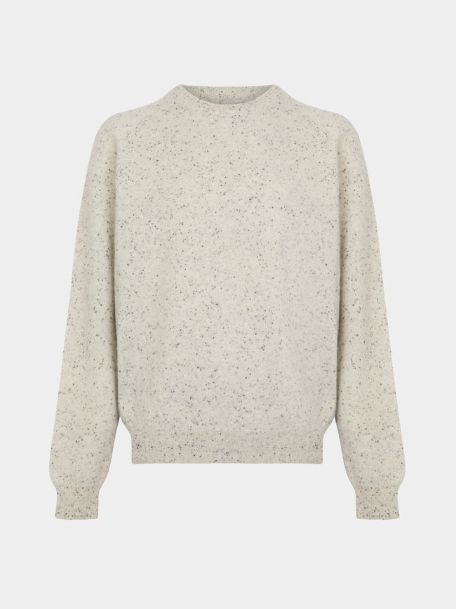 Frenckenberger - Cashmere R-Neck Boyfriend Sweater -  - ABASK - 