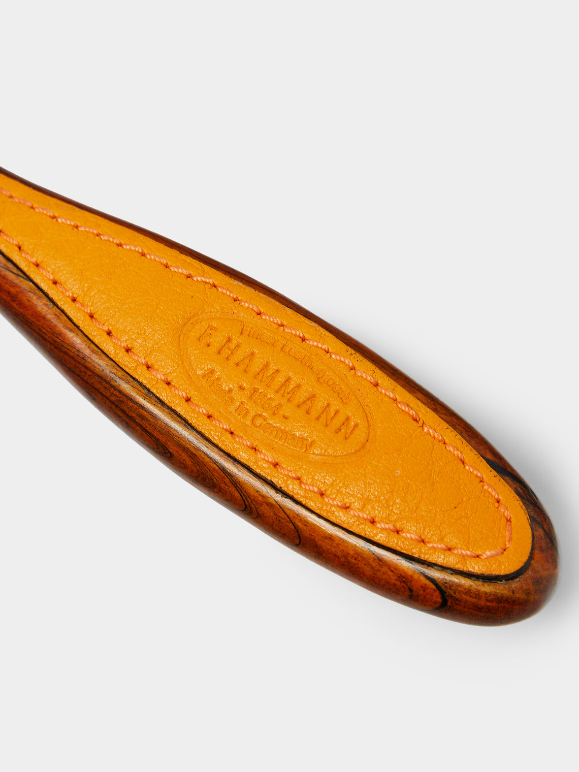 F. Hammann - Leather Cabinet-Style Hairbrush -  - ABASK