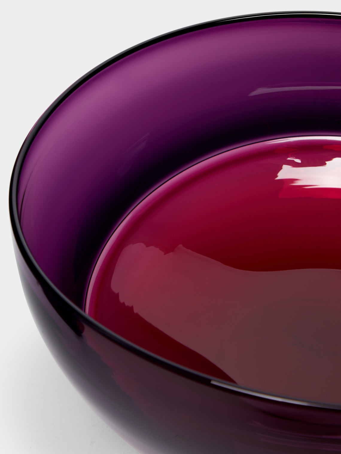 Stewart Hearn - Oval Encalmo Hand-Blown Glass Small Bowl -  - ABASK