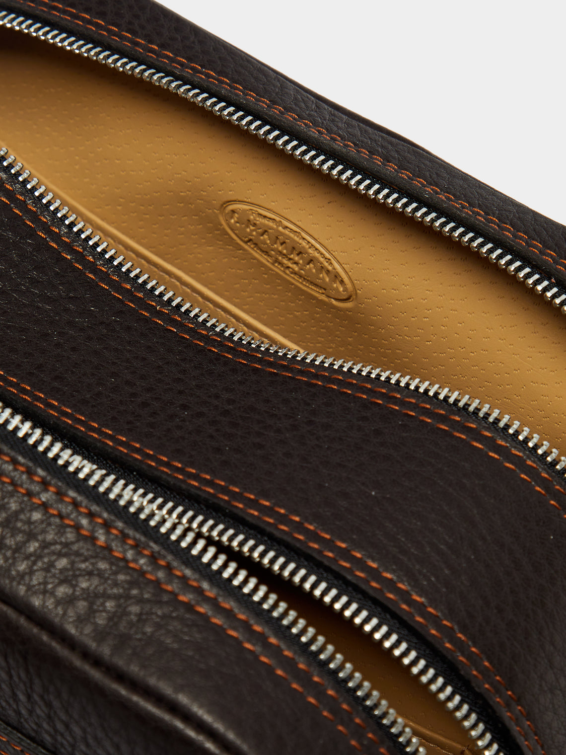 F. Hammann - Leather Triple-Zip Wash Bag -  - ABASK